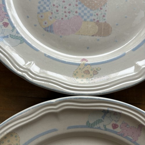 Tienshan CALICO CAT Vintage 90s Stoneware Large Dinner Plates-Set of 2-Cottage - Picture 13 of 17