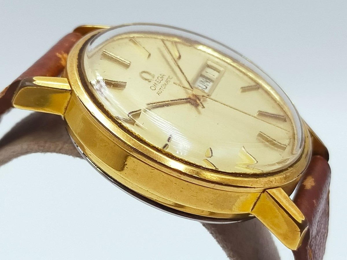 Authentic OMEGA Seamaster Day Date Cal.1022 Gold Plated Auto Men