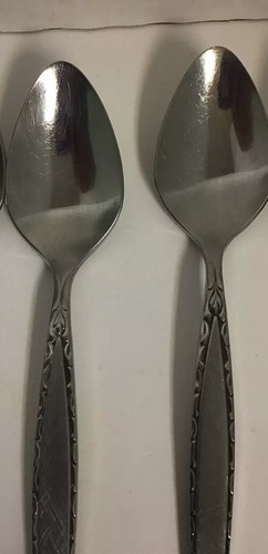 Lot 2 VTG Oneida VENETIA Community Stainless Flatware TEASPOONS 6 1/8" 2nd’s - Picture 3 of 4