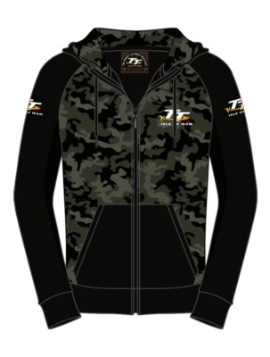 Isle of Man TT Races Official KIDS Camp Full Zip Hoodie 19KDCH