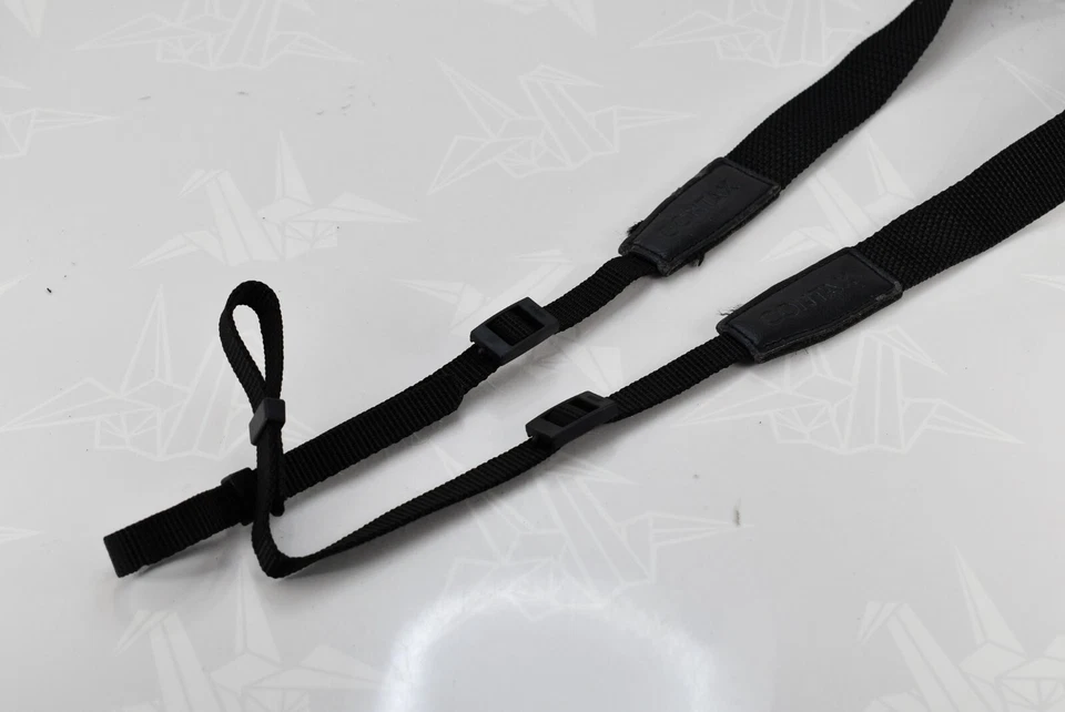 🌸[Casi COMO NUEVO] Correa para el cuello de cámara genuina Contax negra de nailon 0,98 pulgadas (2,5 cm) Japón Foto 3 de 4