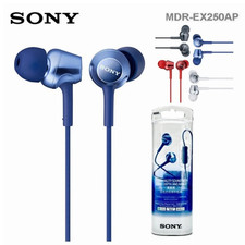 Sony Stereo Earphones EarBuds Noise Cancel Lightweight Genuine White Black Blue