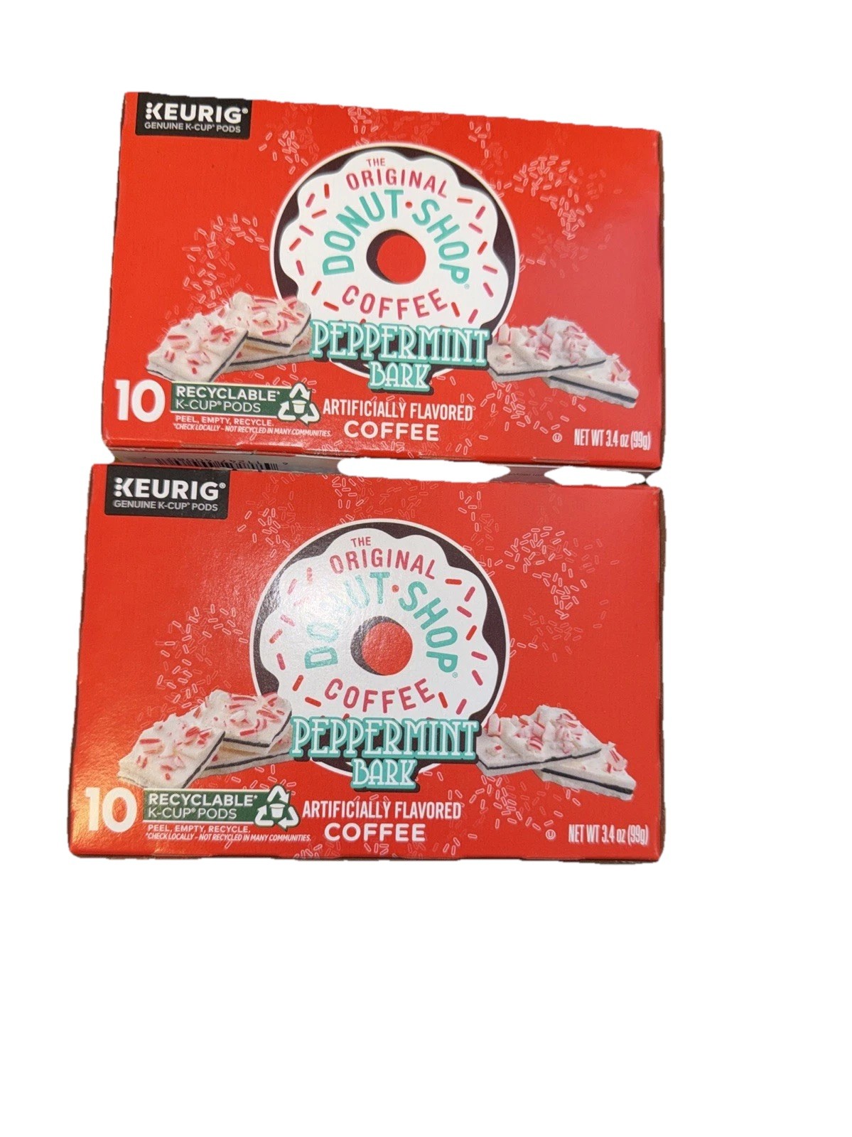 2 Boxes of Peppermint Bark Coffee 20 Count K-Cup Coffee Pods