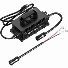 LiTime 58.4V 18A AC-DC Waterproof Charger for 48V Golf Cart LiFePO4 Battery