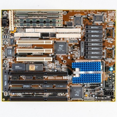 Biostar MB-8500TAC Socket 7 AT Motherboard Intel 430FX Pentium OLD DALLAS CHIP