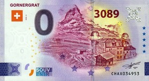Null Euro Schein - 0 Euro Schein - Schweiz - Gornergrat 2026-6