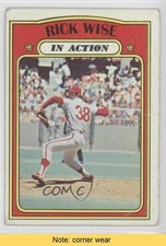 1972 Topps In Action Rick Wise #44 READ 0j0