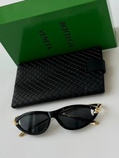 Bottega Veneta Gold Black Sunglasses
