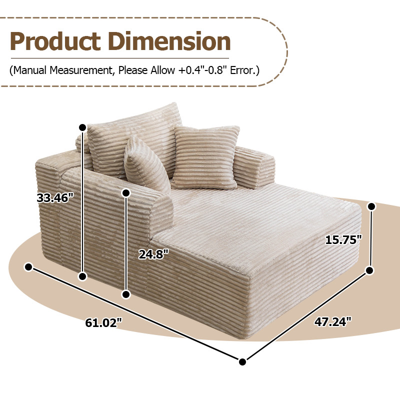 Indoor Boneless Couch Compressed Sofa Bed 3 Colors