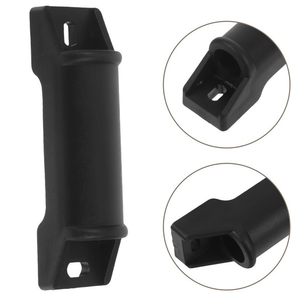 4 Piezas Reposapiés Deslizadores para Silla de Escritorio de Oficina Accesorios de Repuesto Negro