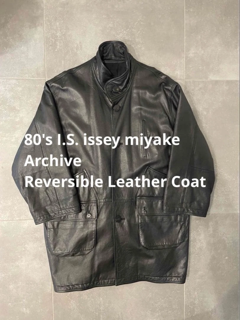 ISSEY MIYAKE Leather Outer Shell Coats, Jackets & Vests for Men