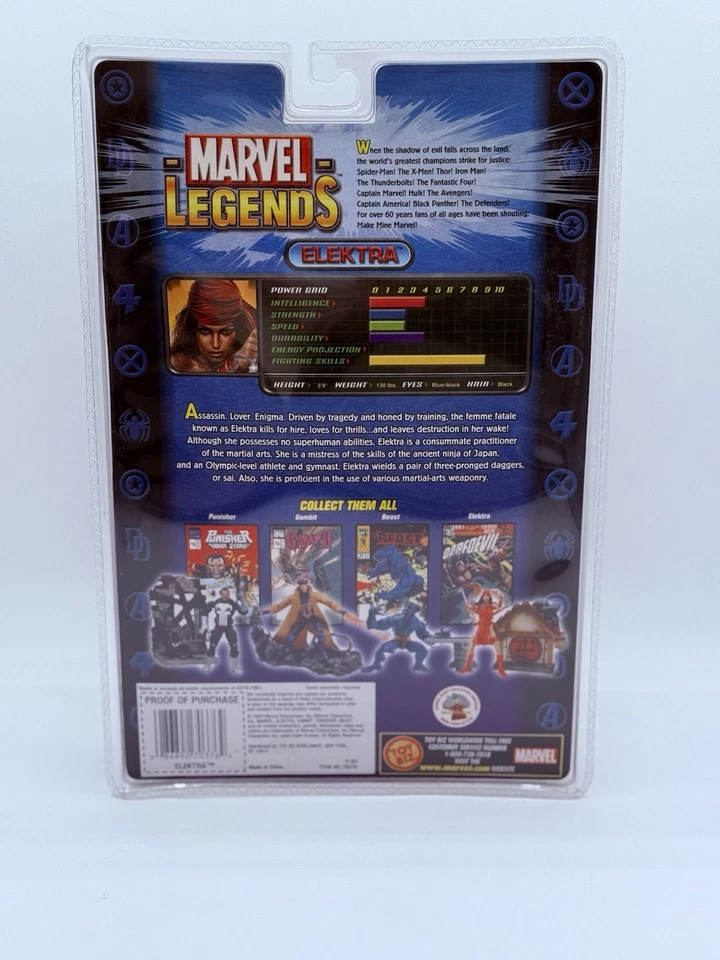 FIGURA DE ACCIÓN ELEKTRA SERIE 4 MARVEL LEGENDS TOY BIZ DAREDEVIL NUEVA/SELLADA Foto 2 de 3