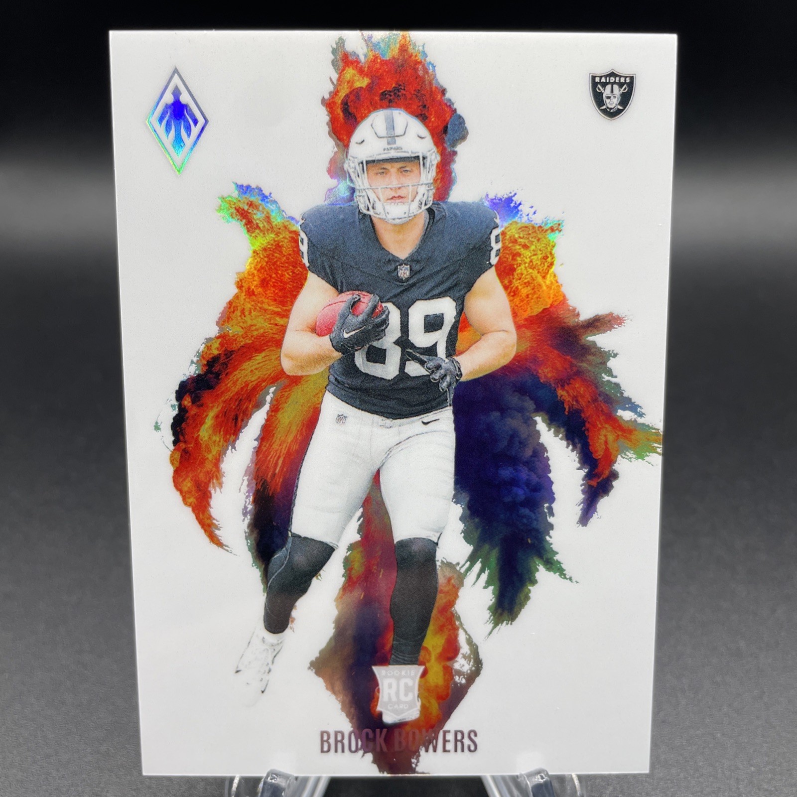 2024 Panini Phoenix Brock Bowers Color Blast RC Rookie SSP #CB-BBS Raiders