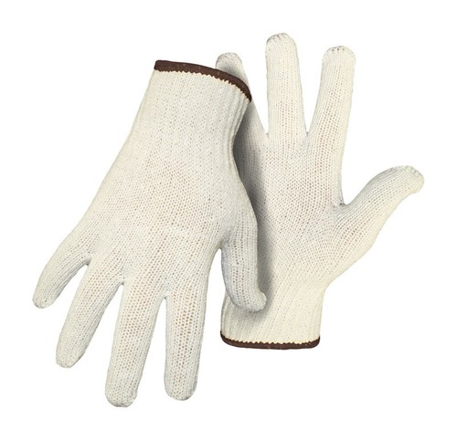 Boss 300W White Reversible String Knit Utility Protective Men's Gloves Large
