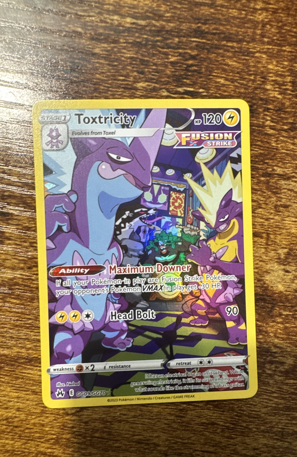 Toxtricity GG09/GG70 SWSH: Crown Zenith: Galarian Gallery Holo