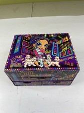 Vintage Lisa Frank - Stationary Chest Keepsake / Jewelry Box with assorted items