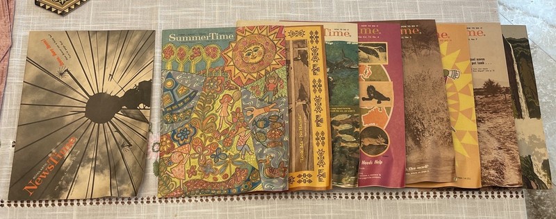 Scholastic NewsTime And SummerTime 1966 Magazine 5th-6th Lot Of 9