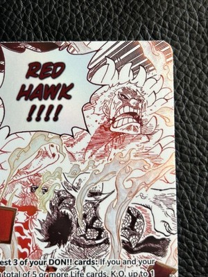 One Piece Gum Gum Fire Fist Pistol Red Hawk OP11-114 Alt Art | eBay