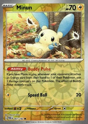 SV04: Paradox Rift #061/182 Minun Reverse Holo