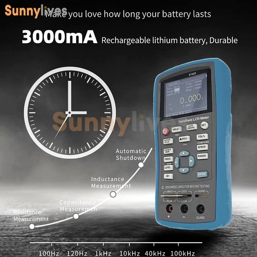 ET432 LCR Bridge Digital LCD Capacitance Inductance Resistance Meter Tester - Picture 15 of 28