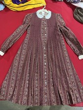 Vintage Ruth of Carolina Vintage Print Girls Dress Size 12