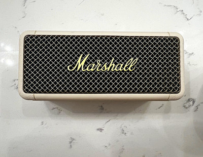 Marshall Emberton Portable Bluetooth Speaker 20W RMS 2.0 Channel White