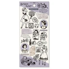 Margaret's Picnic Serene Story Antique Theme Sticker Sheet Mind Wave Journaling