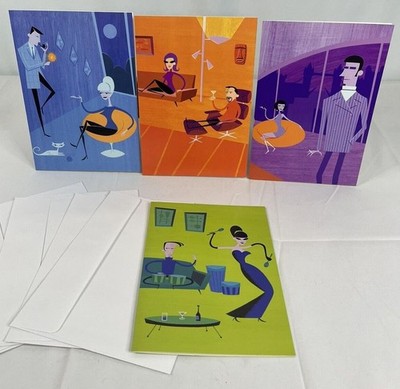 4 Shag MCM Cards Palm Springs Tiki 1999 Josh Agle Groovy 1 of each From London