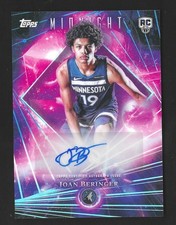 2025-26 Topps Midnight Joan Beringer Dark Matter Rookie RC Auto Timberwolves