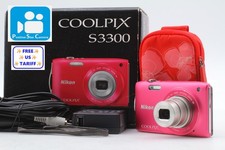 Top MINT Nikon COOLPIX S3300 Strawberry Pink Digital Camera From JAPAN