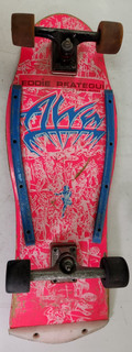 80s Alva Eddie Reategui Pro Model “Warrior” Skateboard Pink & Blue (F) #31W