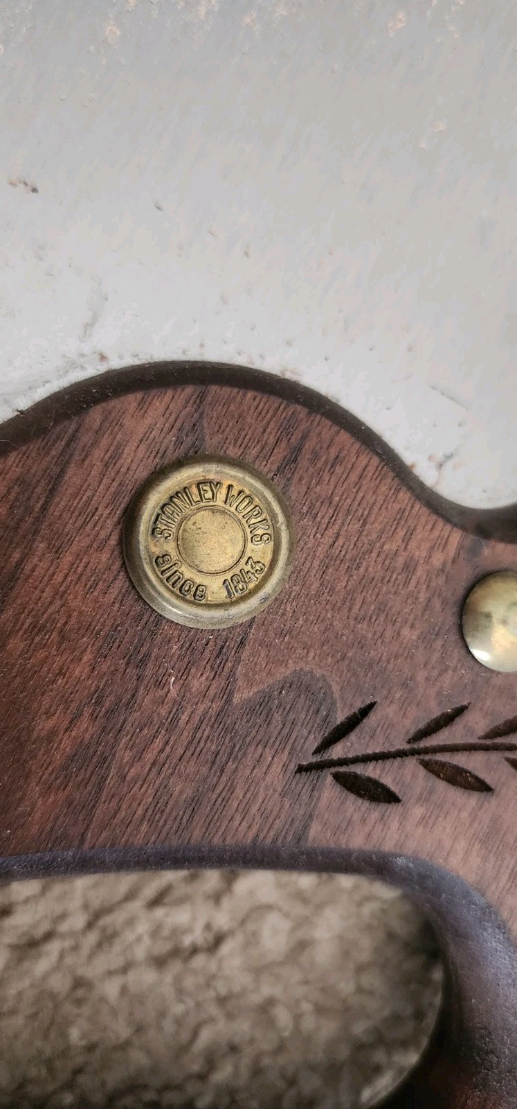  93 STANLEY 150TH ANNIVERSARY SKEW BACK PANEL SAW W/ SHEATH LMTD ED. S/N 0182