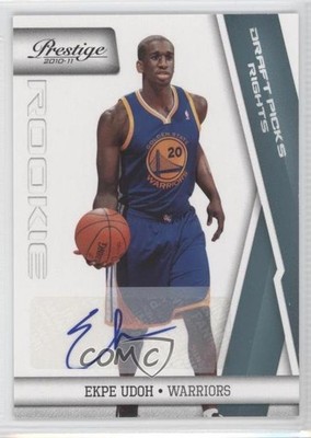 2010-11 Prestige Draft Picks Rights 75/199 Ekpe Udoh #216 Rookie Auto RC 0v1