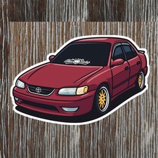Toyota Corolla 8th Generation 1998-2002 Vinyl Sticker Toyota Corolla 8th Generation 1998-2002 Vinyl Sticker