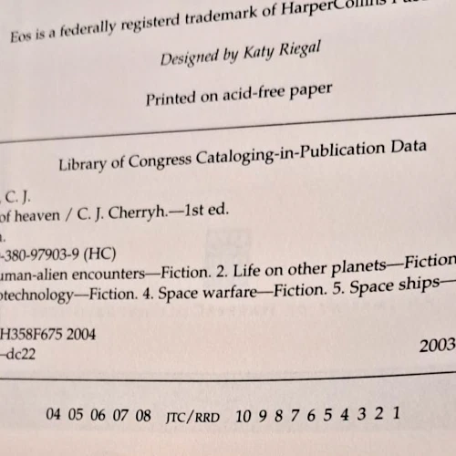 Lot of 5 Vintage Sci- Fi/Fantasy Hardcovers (Weber, Cherryh) All 1st Printings! - Image 4 of 4