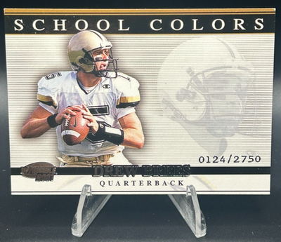 #ad 2001 Pacific Invincible Drew Brees RC School Colors #41 SP 2750 Purdue $9.99