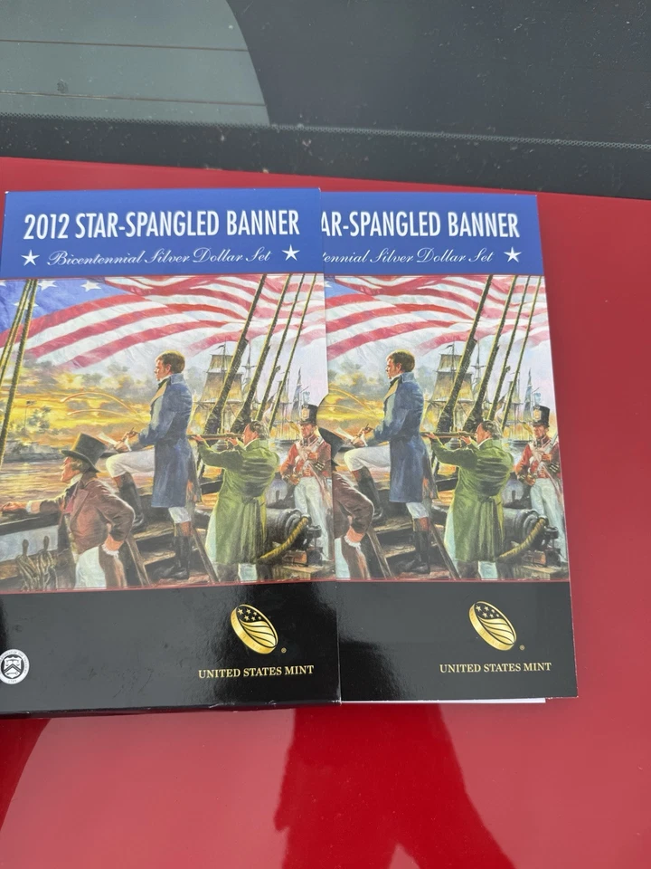 2012 STAR SPANGLED BANNER BICENTENNIAL SILVER DOLLAR SET - Image 4 of 4