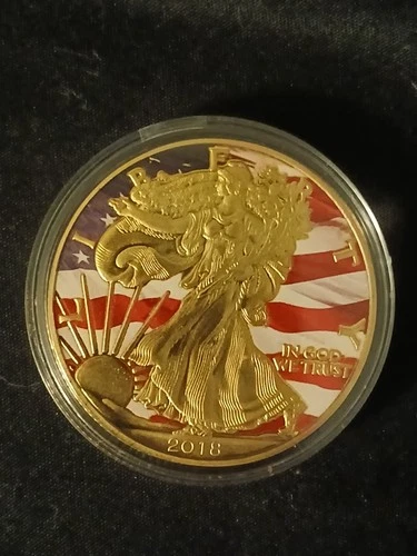 American Liberty Eagle Coin Gold/ COLORED Commemorative Coin