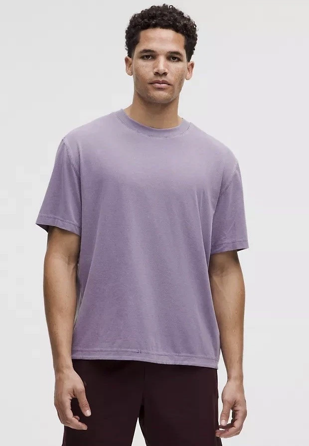 Lululemon Training Short-Sleeve Athletic Men’s Quick-Dry Shirt Light Purple XL