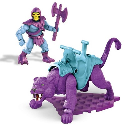 Mega Construx Masters of The Universe Skeletor and Panthor Construction Set, Bui