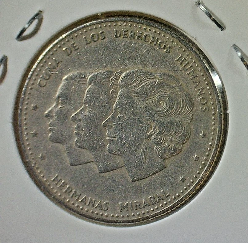 WORLD COIN SALE--1986 DOMINICAN REPUBLIC 25 CENTAVO COPPER/NICKEL COIN  KM# 61 - Image 2 of 3