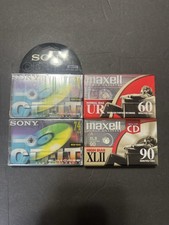 Maxell XL II 90 Blank, UR 60, Sony Slim Case Audio Cassette Lot of 4 - Sealed