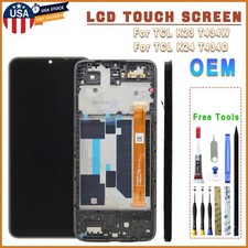 6.56" OEM LCD Display Touch Screen Digitizer  Frame For TCL K23 T434W K24 T434D