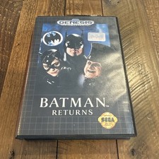 Sega Genesis Batman Returns Video Game Complete with Case Manual