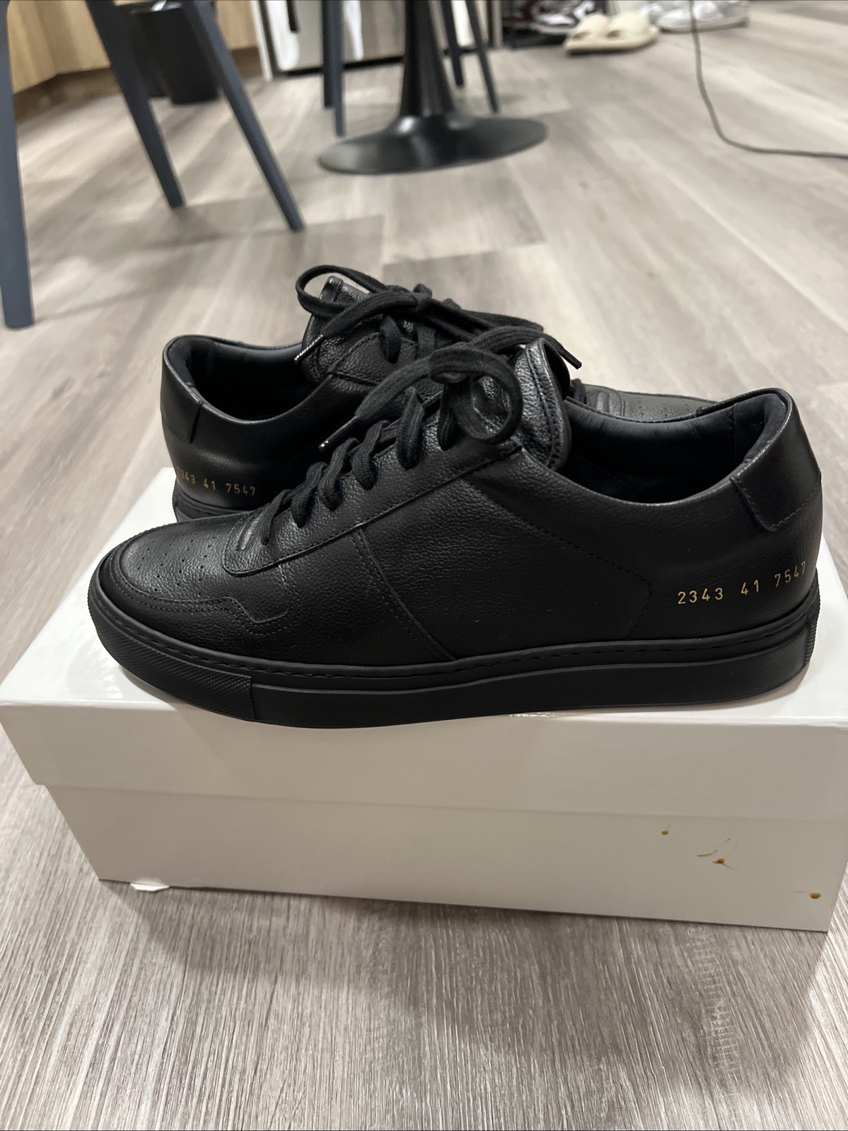 Common Projects Bball Low Bumpy Black Size 41 Siz… - image 9
