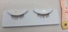 Vtg NOS Dark Brown Upper Doll Eye Lashes Long Full Doll Making Repair D-1 DB