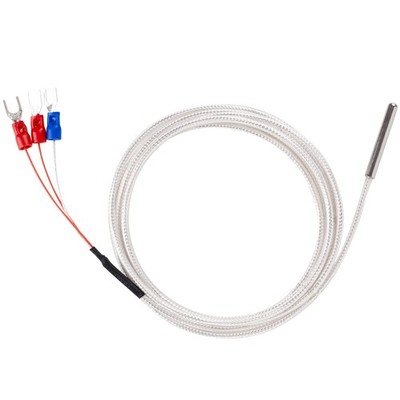 Waterproof RTD PT100 Temperature Sensor  Stainless Steel 3Wire Digital Thermi...