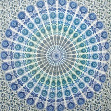 Indischer Wandteppich Wandbehang Mandala Tagesdecke Hippie Zigeuner Überwurf Bohemian Cover