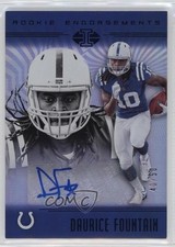 2018 Panini Illusions Rookie Endorsements Blue 40/50 Daurice Fountain Auto ms9
