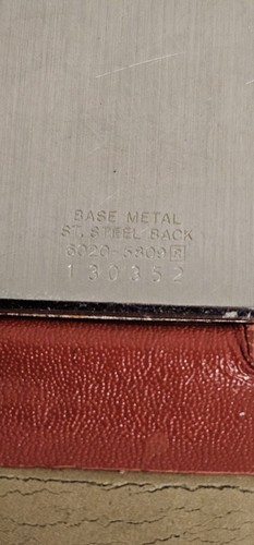 Vintage Seiko Lassale Quartz Gray Ultra Thin Dial 6020-5809 Men's Watch Red Belt - Picture 6 of 10